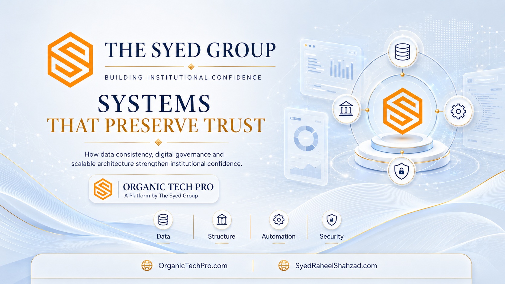 How Organic Tech Pro Builds Digital Trust Inside The Syed Group — The Syed Group corporate featured image for Organic Tech Pro