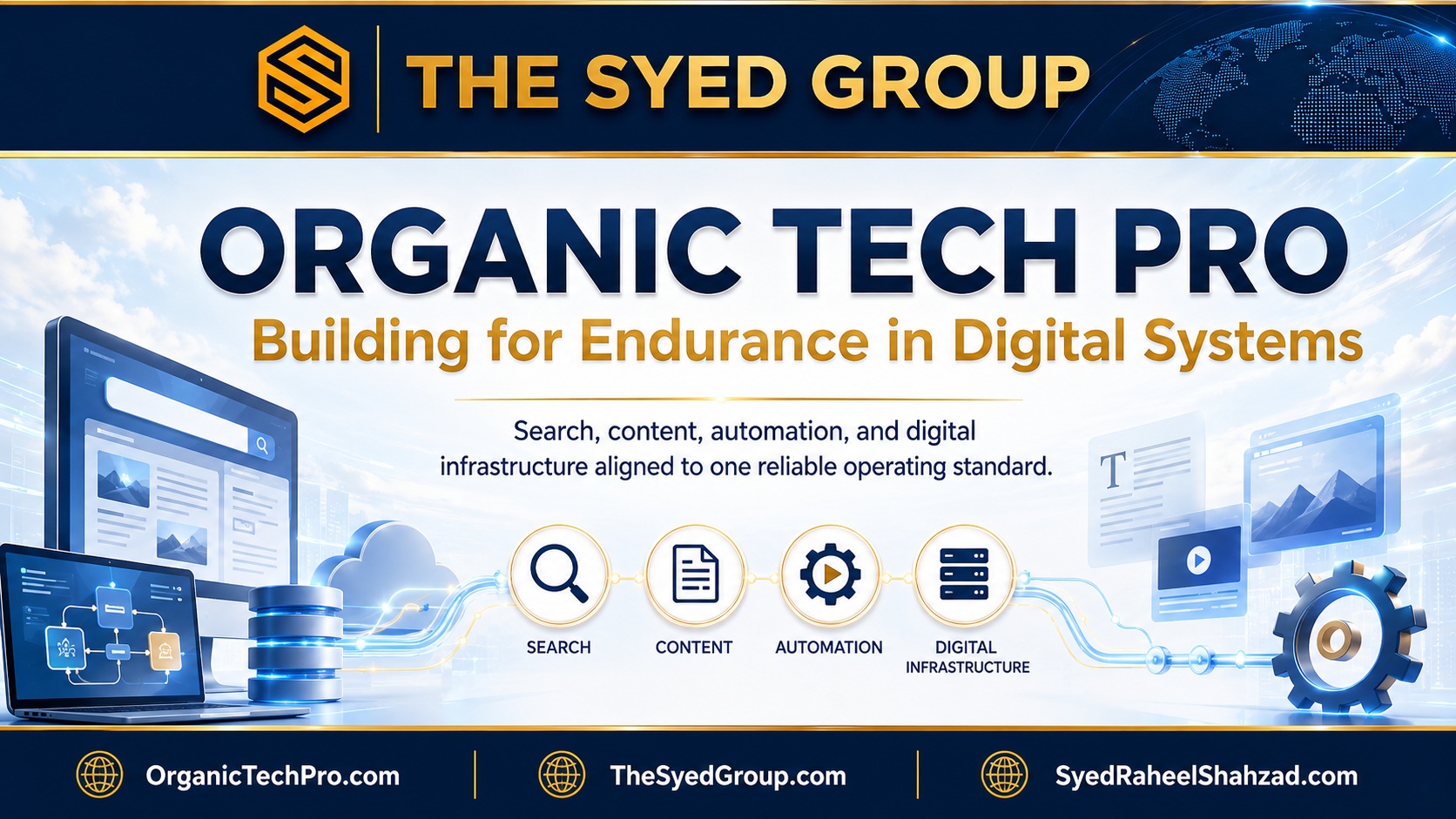 The Syed Group Building for Endurance in Technology: How Organic Tech Pro Designs Systems for Long-Term Use — The Syed Group corporate featured image for Organic Tech Pro